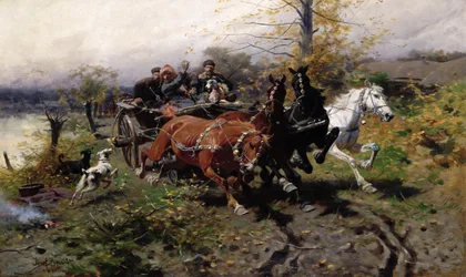 Rasender Streitwagen, ca. 1900